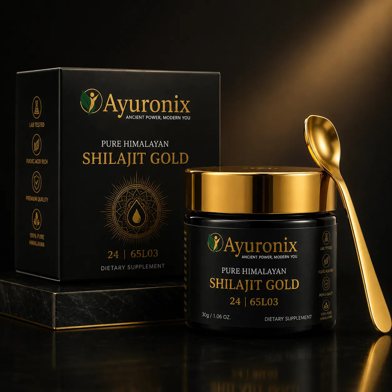 Ayuronix Pure Himalayan Shilajit Gold 20gm