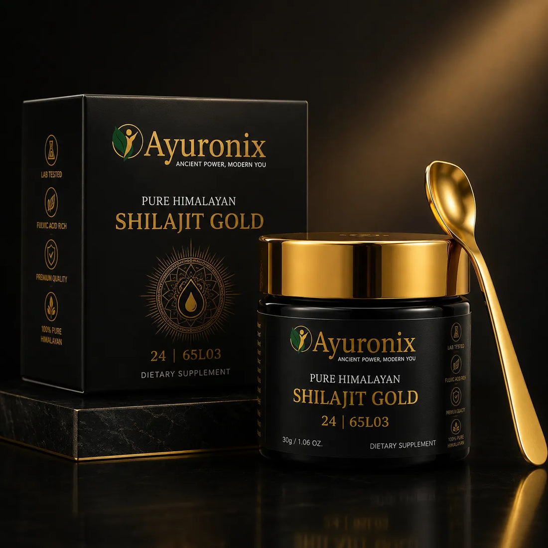 Ayuronix Pure Himalayan Shilajit Gold 20gm
